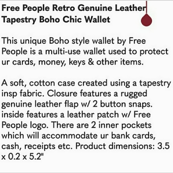 🌎👽 Free People Boho Embroidered Repurposed vtg banjara hippie Wallet card case - Picture 3 of 10